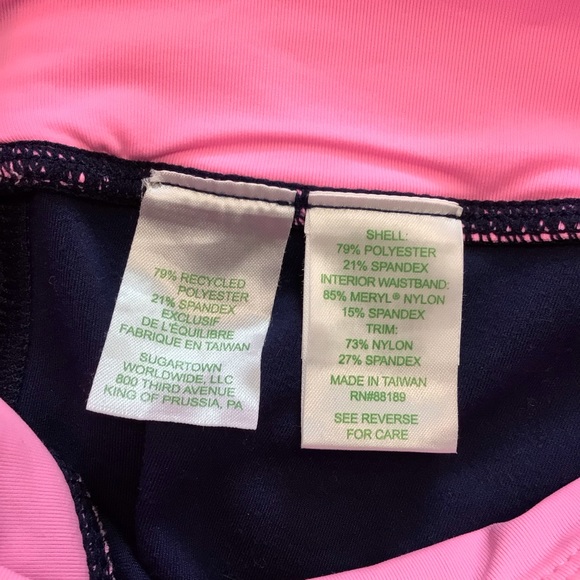 Lilly Pulitzer Luxletic Navy 26” Weekender High Rise Leggings Medium - Picture 15 of 16